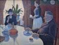 The Dining Room painting by Paul Signac Royalty Free Stock Photo